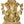8" Blessing Ganesha Seated on Ashta-Ganesha Base | Handmade Brass Statue