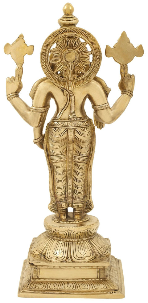 19" Lord Venkateshwara (Tirupati Balaji) Statue in Brass | Indian Handcrafted Idol
