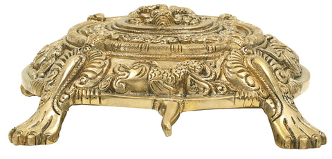Fine Vastu Tortoise with Ganesha on Top and Yantra Underneath