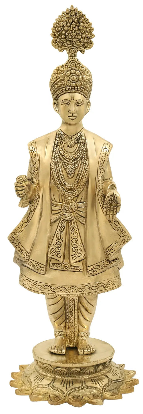 Shri Swaminarayan Ji Brass Idol for Pooja