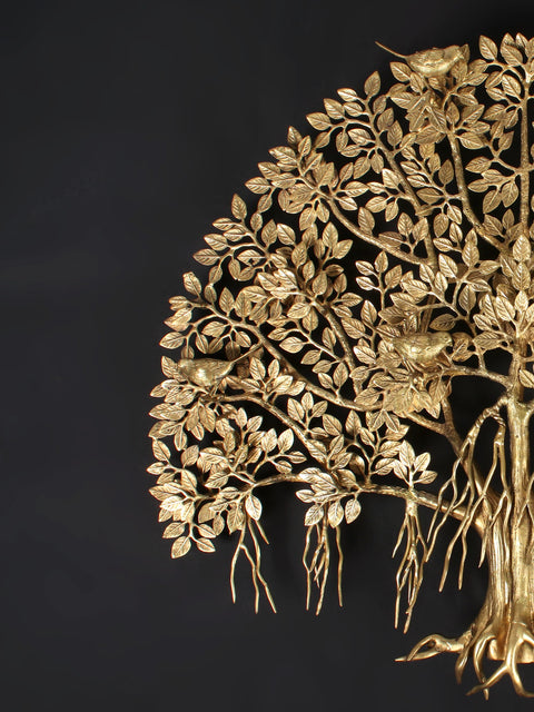 30" Big Banyan Tree in Brass