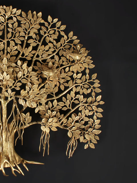 30" Big Banyan Tree in Brass