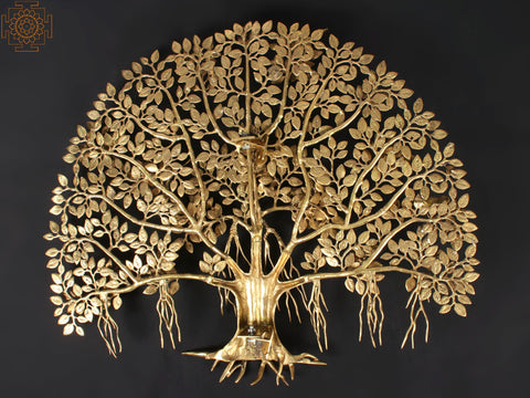 30" Big Banyan Tree in Brass