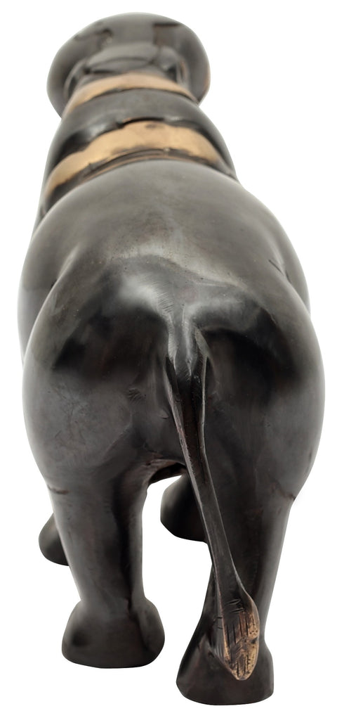 Black Hippopotamus Brass Statue | Animal Figurines