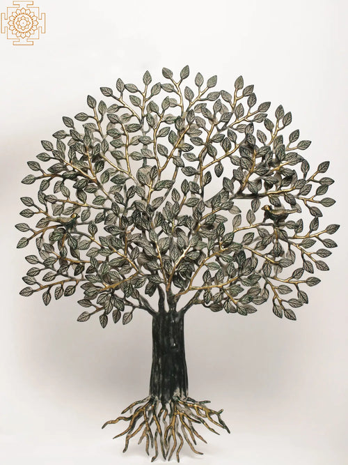 27" Tree of Life Brass Wall Hanging Home Decor