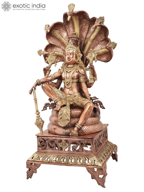 Lord Vishnu Seated on Sheshanaga