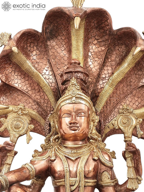 Lord Vishnu Seated on Sheshanaga