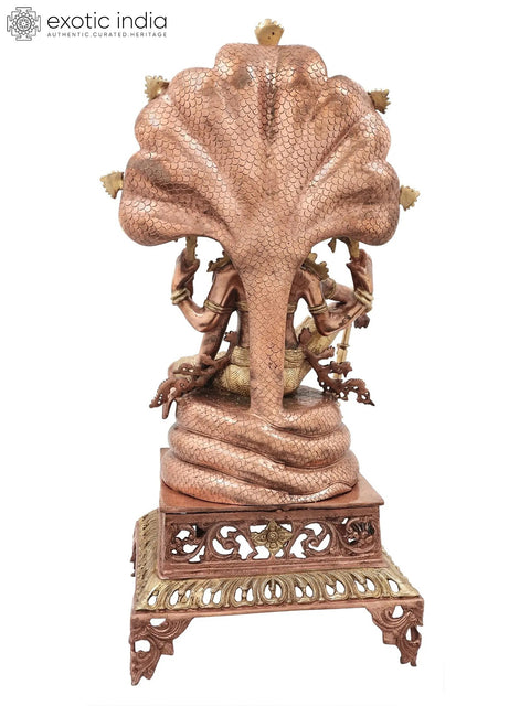 Lord Vishnu Seated on Sheshanaga