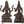 11" Lord Shiva as Pashupatinath with Goddess Parvati In Brass
