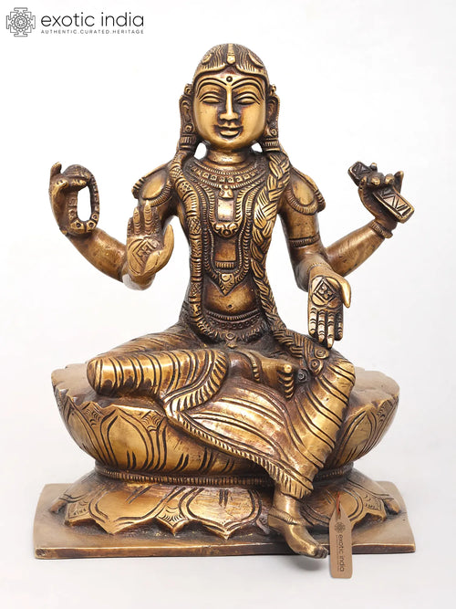 9" Bala Sundari Brass Idol for Pooja