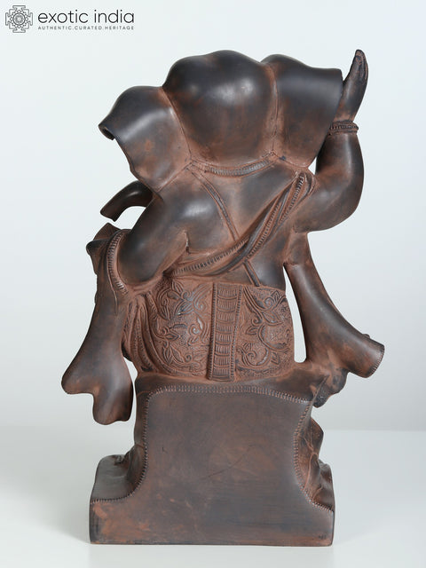 14" Brass Dancing Ganesha Sculpture | Collectible Ganapati Murti