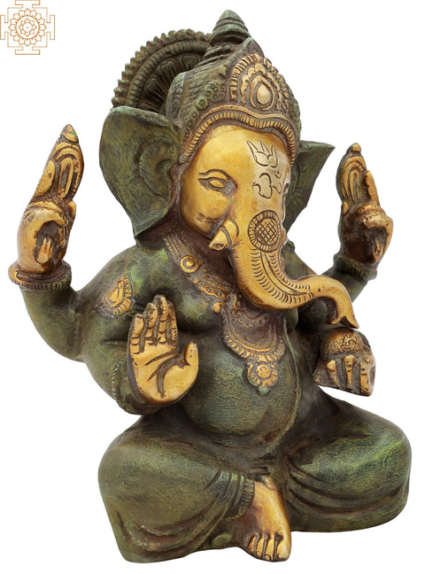 7" Bhagawan Ganesha In Brass | Handmade | Made In India