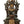 11" Crowned Buddha on Six-Ornament Throne In Brass | Handmade | Made In India