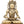 27" Seated Buddha with Five-Spired Crown in Brass | Indian Handcrafted Idol