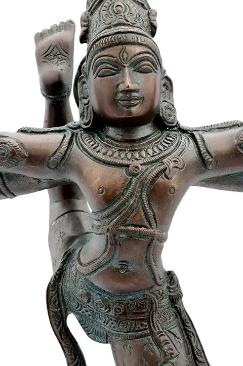 14" Ananda Tandava Shiva Brass Statue | Handmade | Made In India