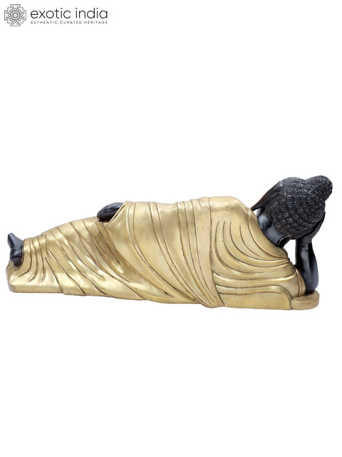 Mahaparinirvana Relaxing Buddha Brass Statue | Buddhist Decor