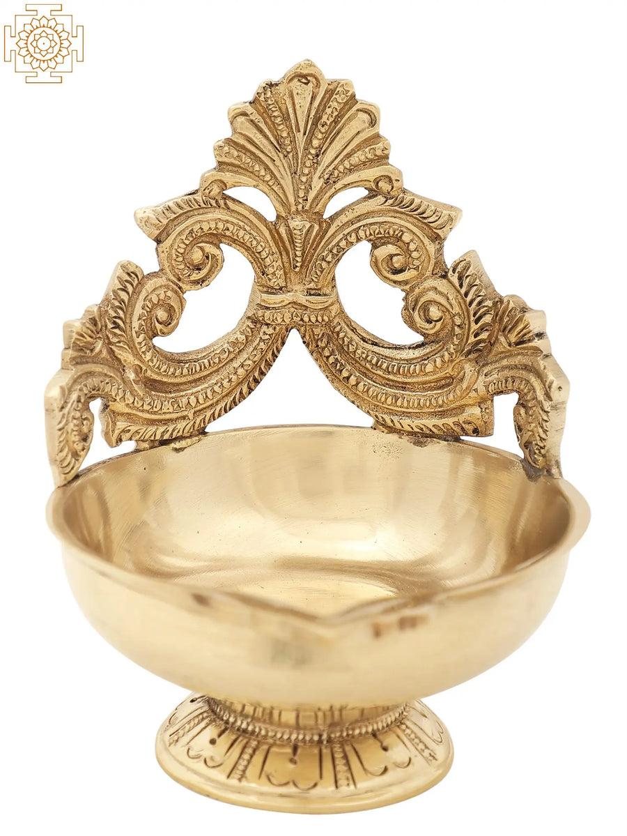 4" Brass Superfine Wick Lamp Handmade