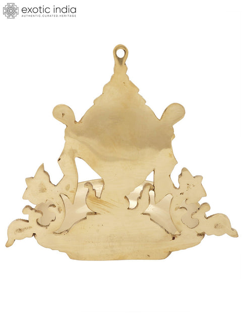 9" Superfine Conch Wick Lamp | Vaishnava Symbol in Brass | Handmade | Made in India