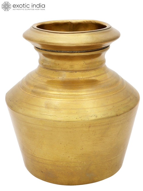 7" Handmade Brass Puja Kalash for Pooja