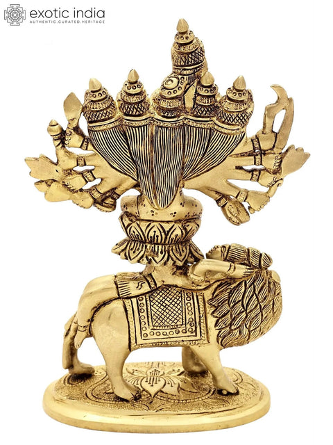 8" Kamakhya Devi Brass Statue | Rare Goddesses of India