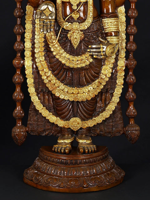47" Large Superfine Lord Venkateshvara as Balaji at Tirupati | Handmade Brass Statue