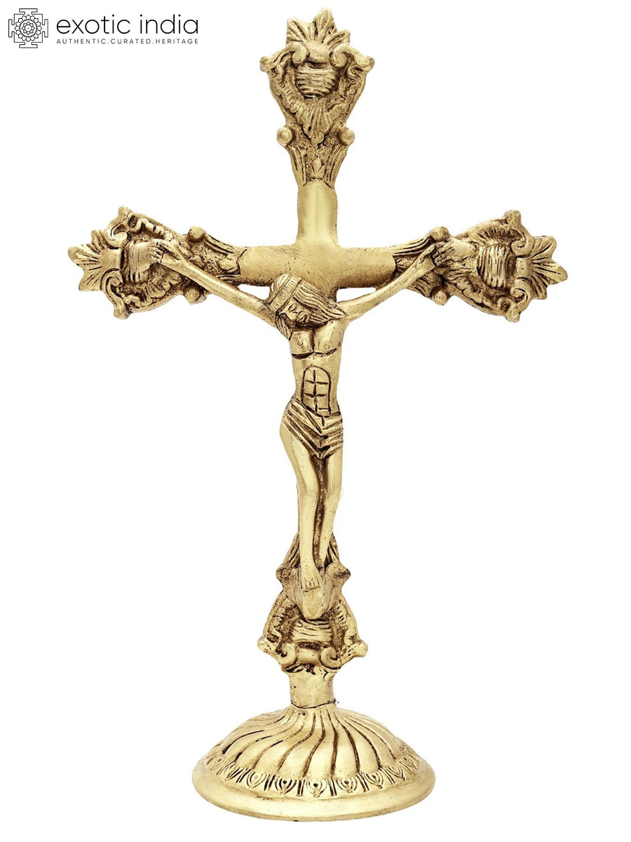 11" Jesus Handmade Brass Statue for Home Decor