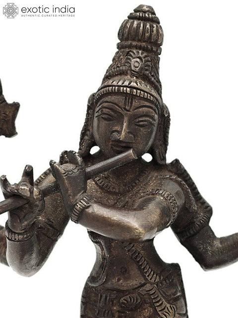 7.2" Handmade Lord Murli Krishna Statue | Krishna Statue for Home Decor | Made in India