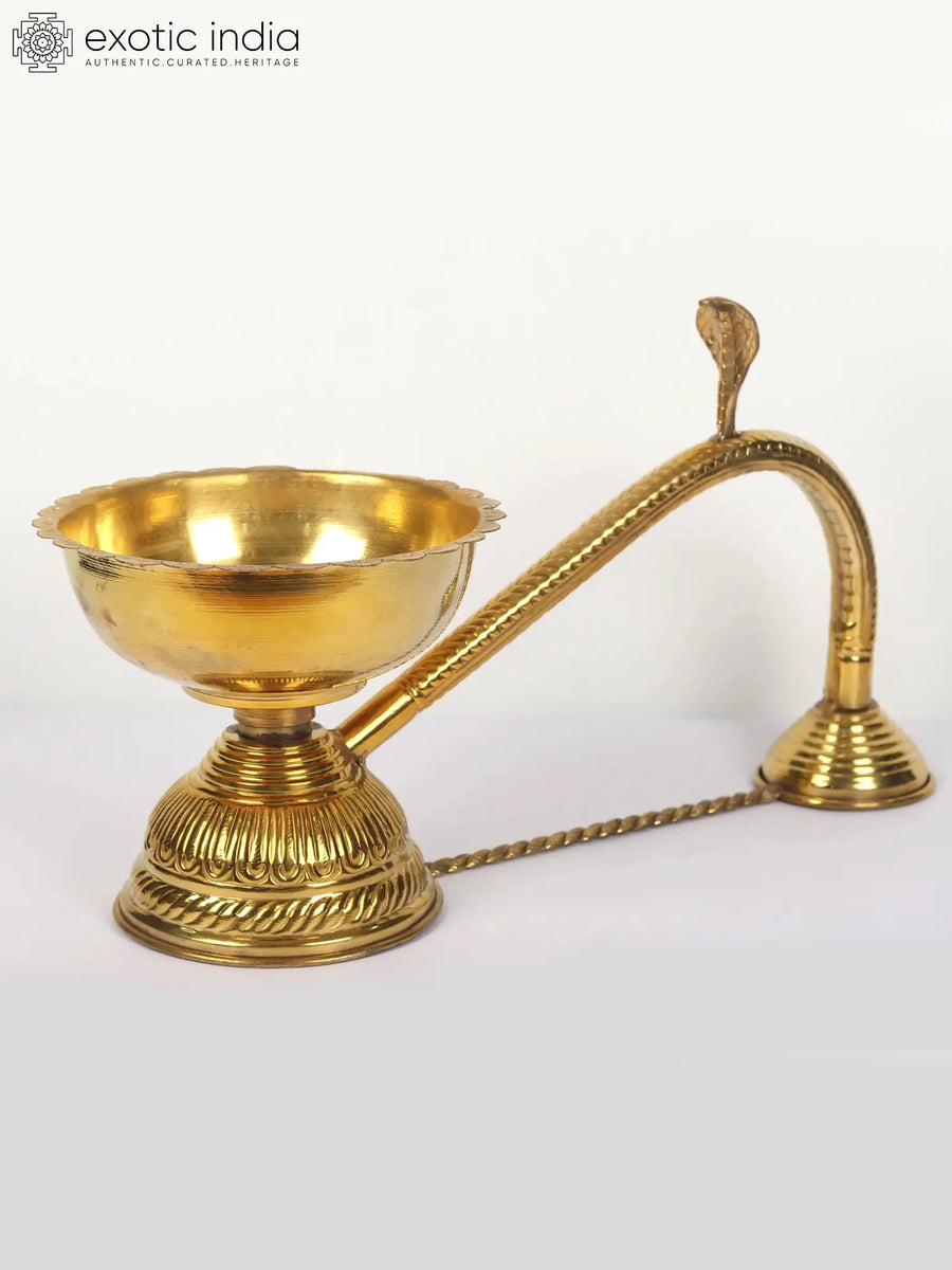 Brass Dhoop Dani Incense Burner with Handle