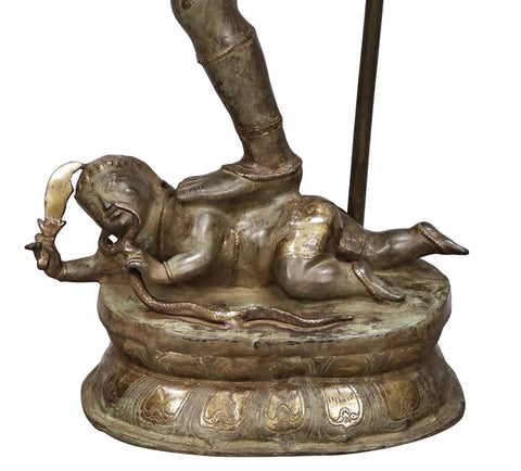 57" Dancing Shiva Nataraja Brass Statue | Large Shiva Tandava Idols | Handmade | Made In India
