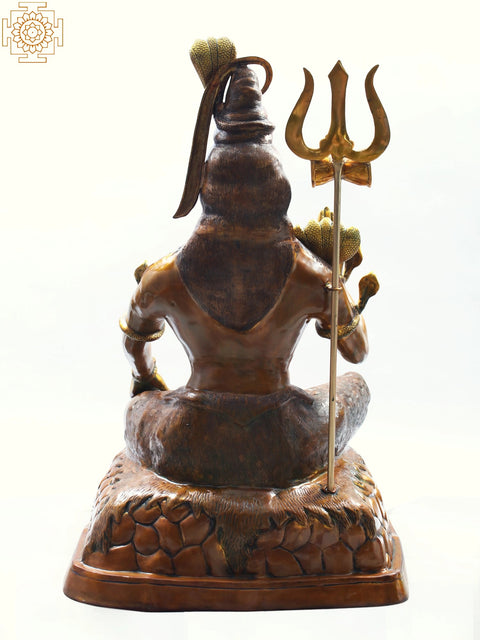 53" Large Bhagawan Shiva Brass Statue | Handmade