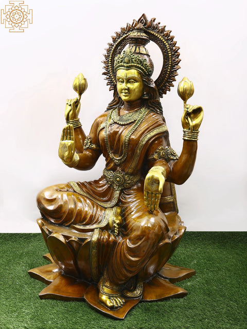 52" Large Brass Devi Lakshmi