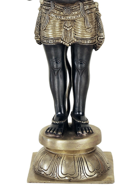 21" Sankat Mochan Hanuman Ji Brass Statue | Indian Handcrafted Idol