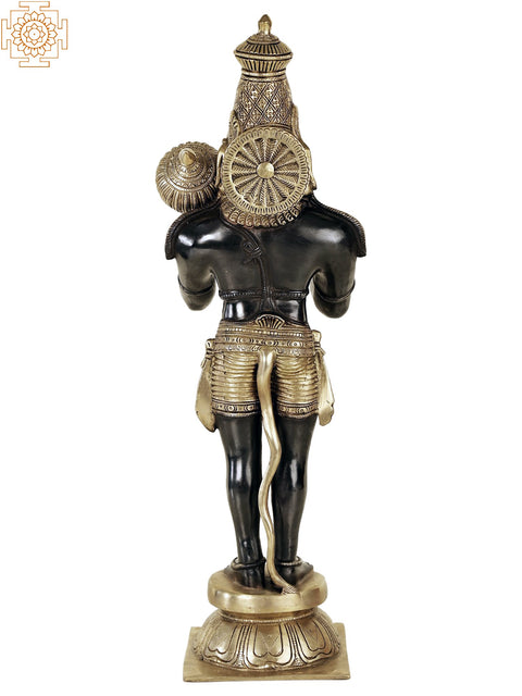 21" Sankat Mochan Hanuman Ji Brass Statue | Indian Handcrafted Idol
