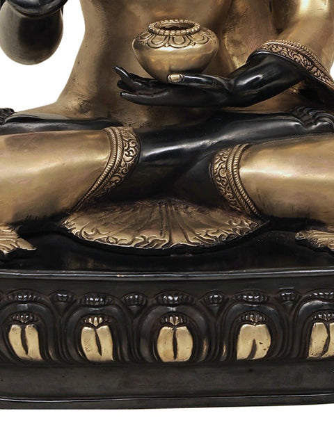 21" Gautam Buddha Preaching His Dharma | Handmade Brass Buddha Statue