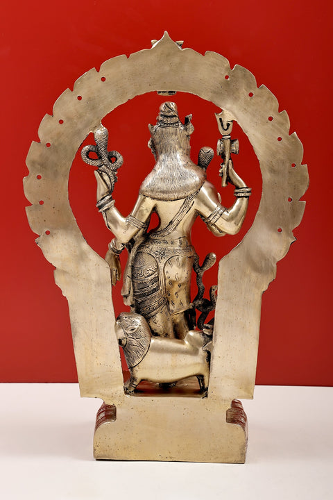 20" Ardhanarishvara (Shiva Shakti) | Brass Ardhanarishvara | Brass Statue | Handmade | Made In India