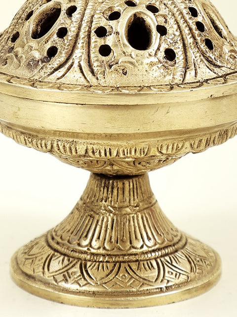 8" Brass Peacock Incense Burner |Handmade | Made In India