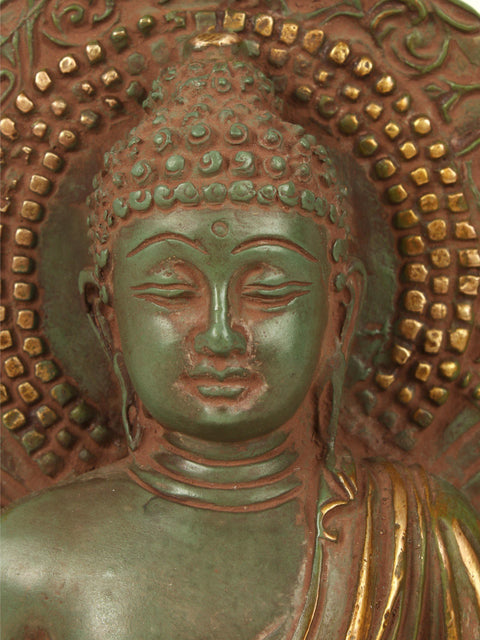 10" Tibetan Buddhist Deity Medicine Buddha | Brass Buddha | Brass Statue | Handmade | Made In India