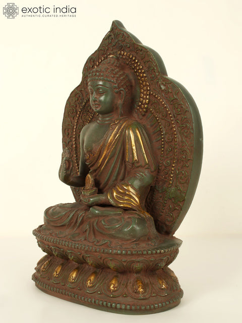 10" Tibetan Buddhist Deity Medicine Buddha | Brass Buddha | Brass Statue | Handmade | Made In India
