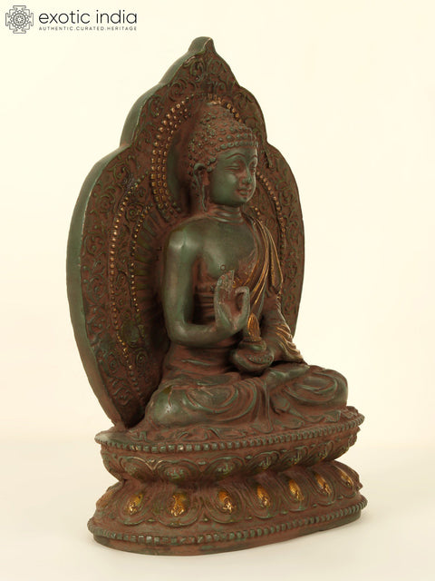 10" Tibetan Buddhist Deity Medicine Buddha | Brass Buddha | Brass Statue | Handmade | Made In India