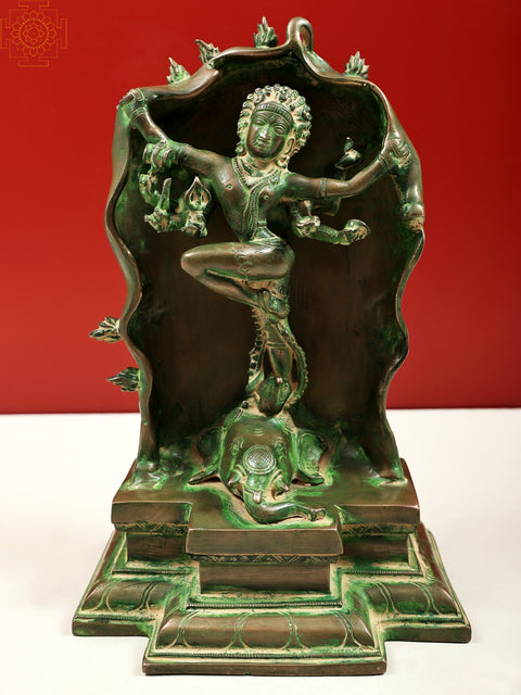 10" Gaja-Samhara-Murti | Nataraja Statue | Shiva Statue | Handmade