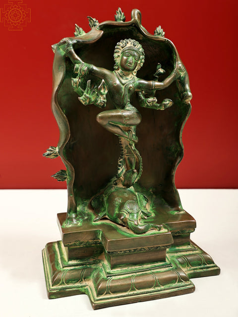10" Gaja-Samhara-Murti | Nataraja Statue | Shiva Statue | Handmade