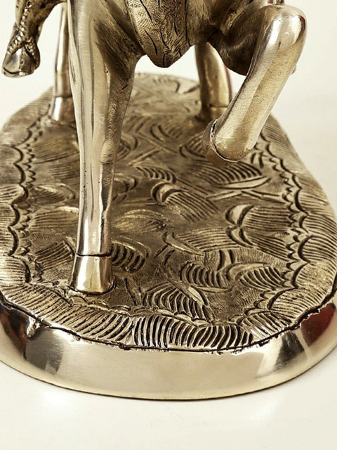 9" Chhatrapati Shivaji Maharaj on Horse |  Handmade Brass Statue | Made in India