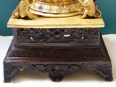 20" Sitting Lord Ganesha | Brass Lord Ganesha