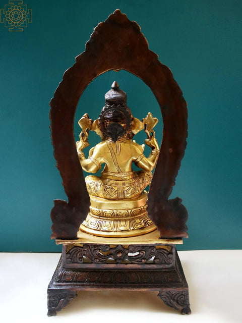 20" Sitting Lord Ganesha | Brass Lord Ganesha