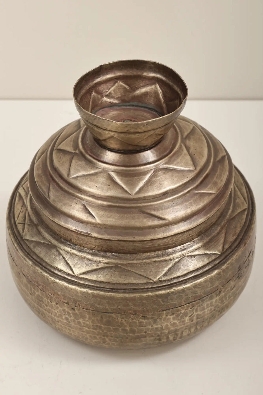 8" Brass Tantrik Box with Yantra Handmade Statue