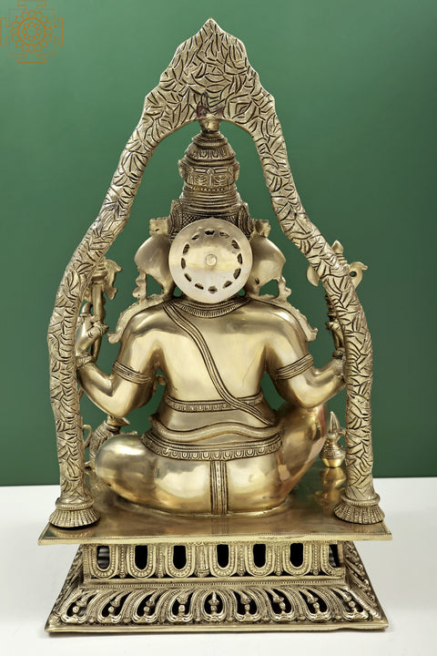 24" Handmade Bhagawan Ganesha with Kirtimukha