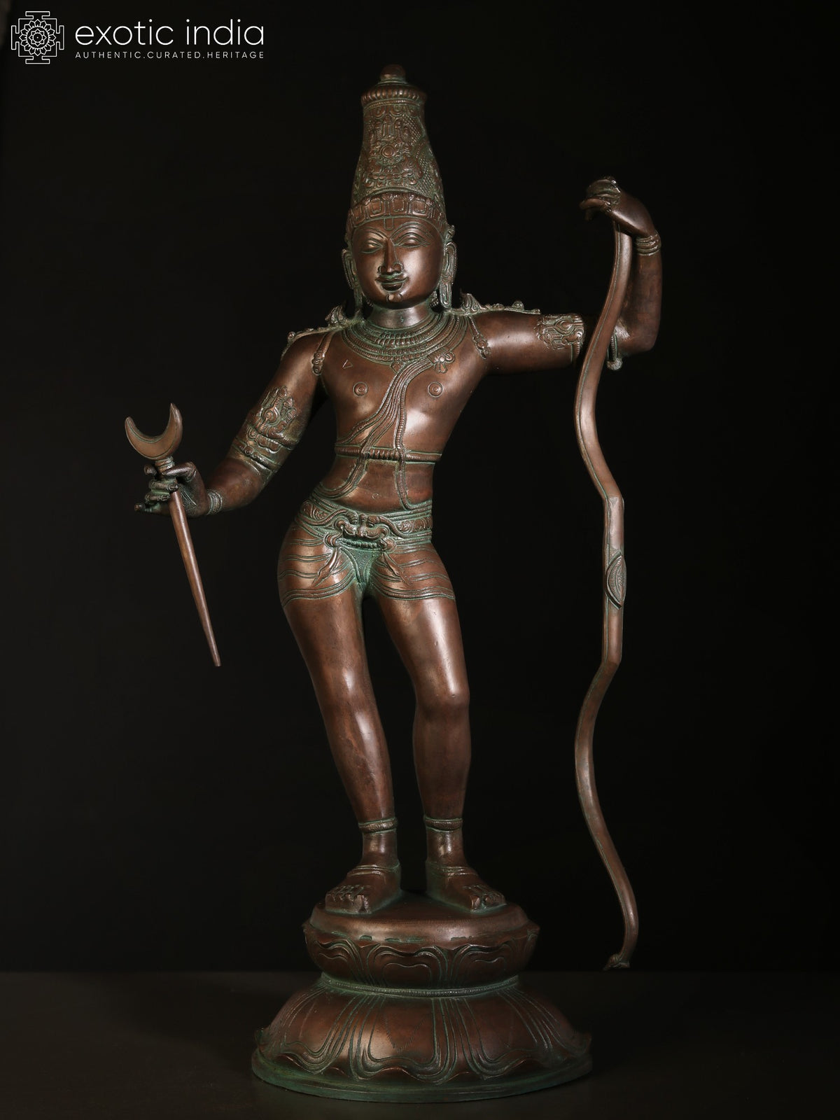 23" Lord Rama Brass Statue