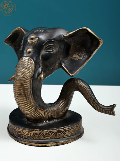 6" Stylized Ganesha Face | Handmade