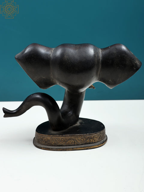 6" Stylized Ganesha Face | Handmade