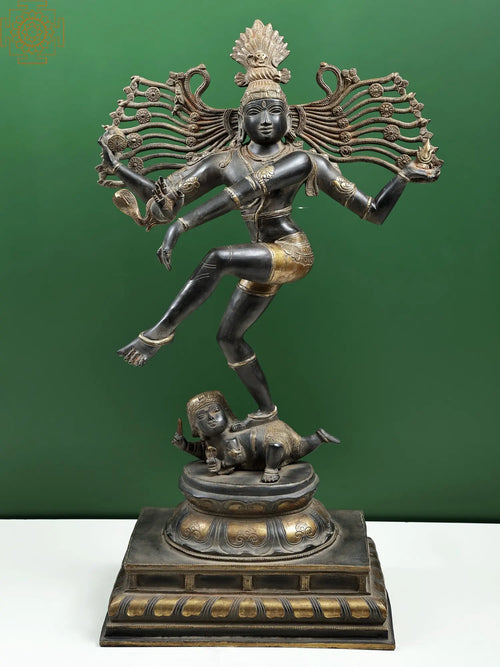 28" Brass Nataraja Shiva Tandava Handmade Statue